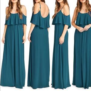 Show Me Your Mumu Caitlin Ruffle maxi dress S NWT